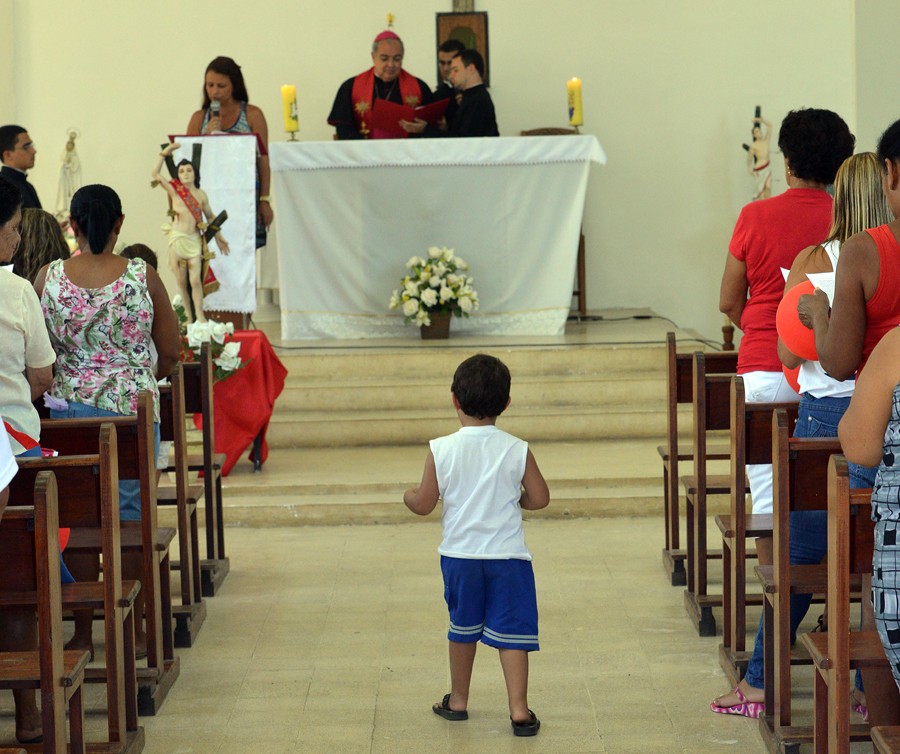 Imagem missionária de São Sebastião é acolhida na Ilha do Governador
