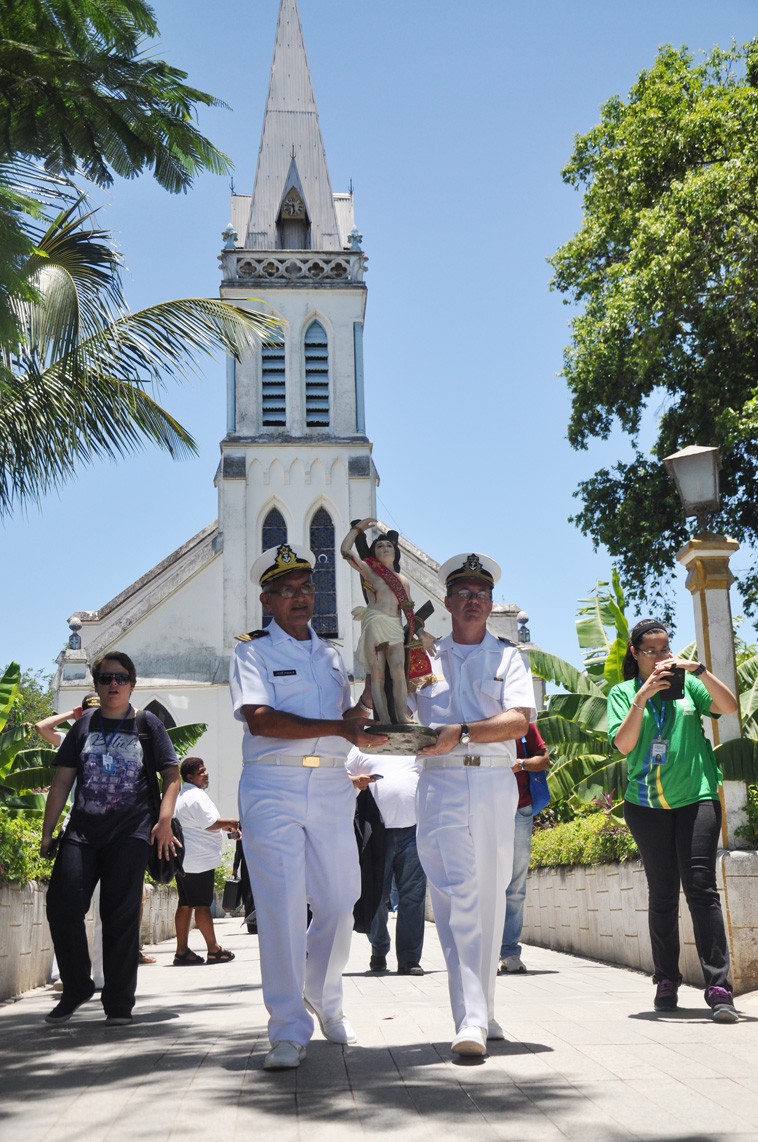 Imagem peregrina de São Sebastião visita a Ilha de Paquetá