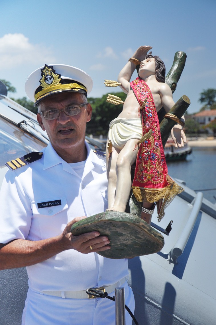 Imagem peregrina de São Sebastião visita a Ilha de Paquetá