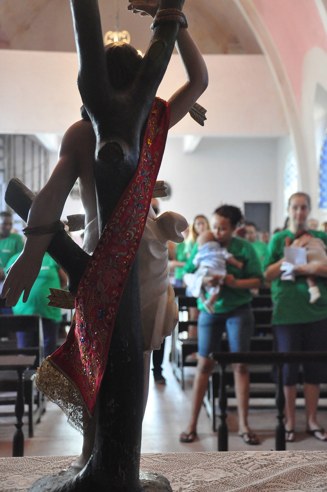 Comunidades terapêuticas recebem imagem peregrina de São Sebastião
