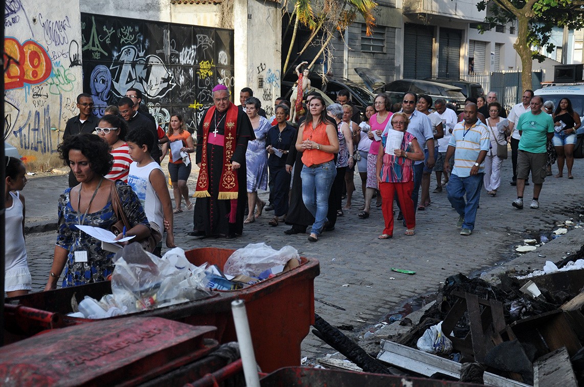 Imagem de São Sebastião leva a mensagem da esperança e da caridade