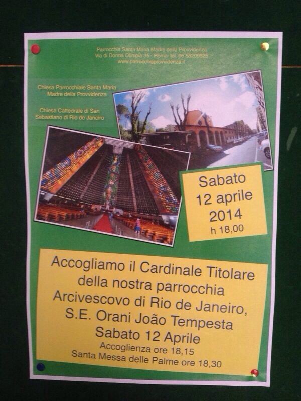 Dom Orani toma posse de sua Igreja em Roma